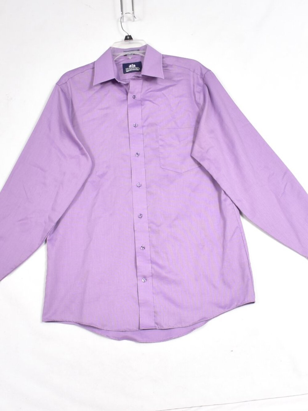 Stafford Men's Purple Dress Shirt Size 15.5 34/35 Wrinkle Free